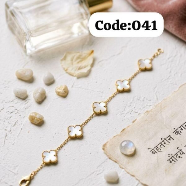White clover tennis Bracelet