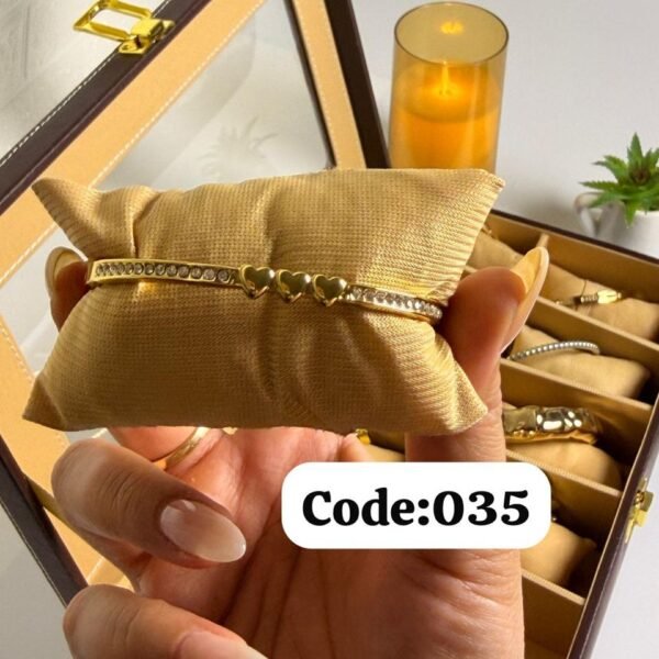 3 heart shaped openable Kada