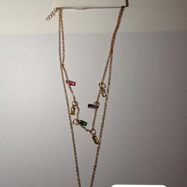 Multicolour pendant with stone
