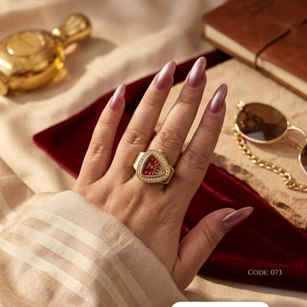 Red dial watch ring